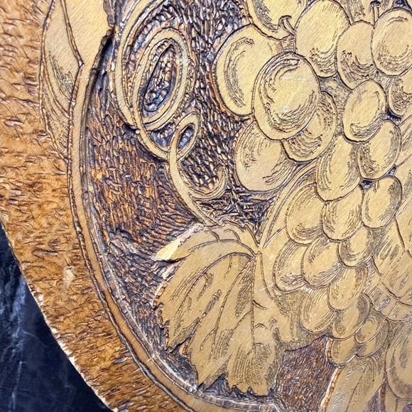 FLEMISH ART CO Wooden Fruit Plaque #855 - Picture 6 of 10